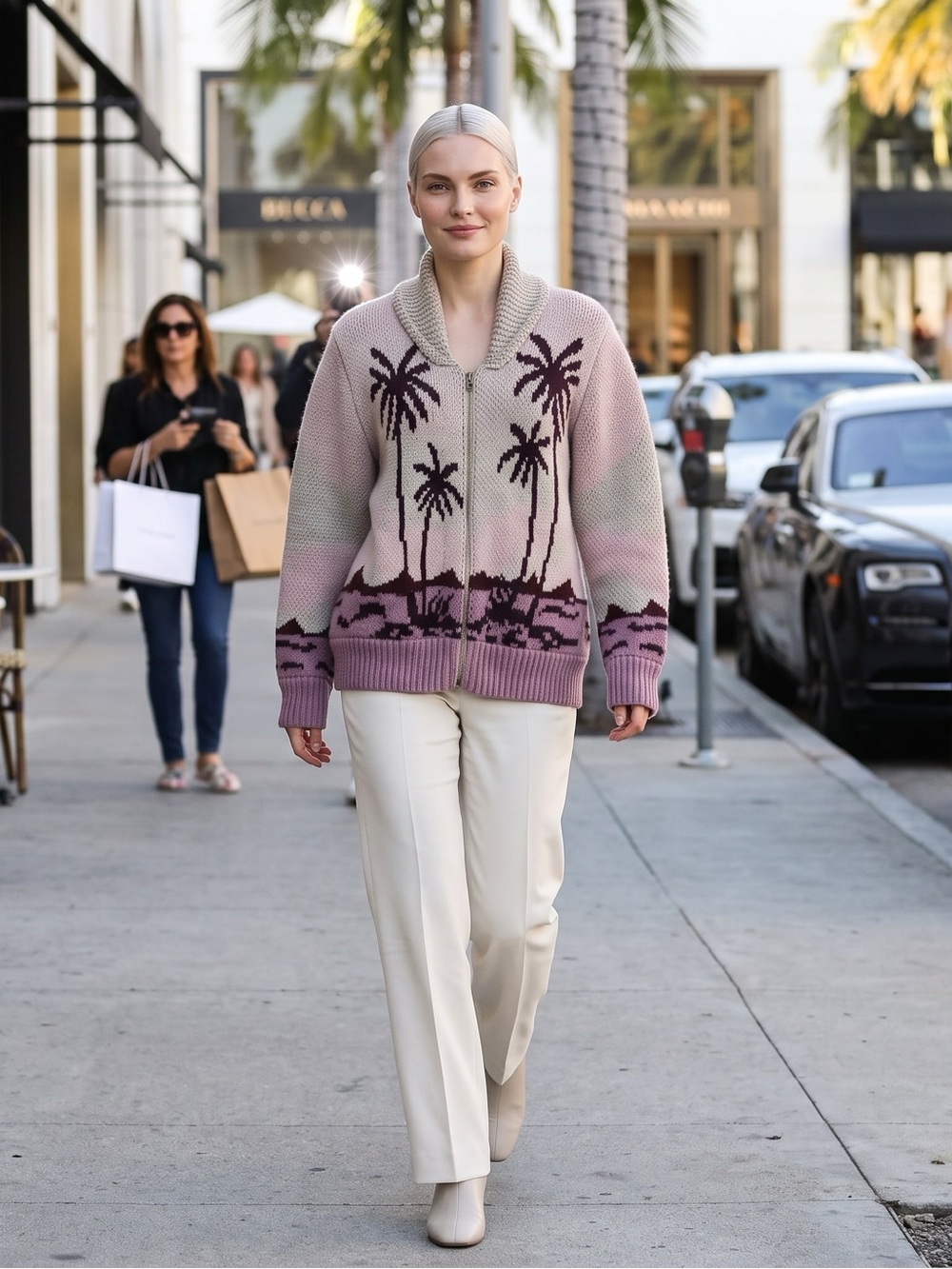 ✨ Faherty "Sunset Palm Beach" Zip Front Cardigan Sweater ✨